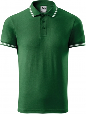 Tricou urban polo, pentru barbati, verde sticla, Malfini