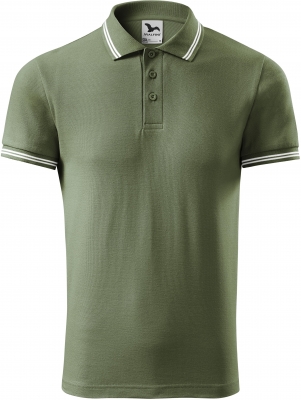 Tricou urban polo, pentru barbati, khaki, Malfini