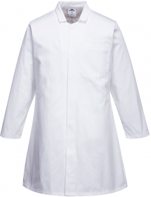 Halat pentru Industria alimentara, un buzunar, pentru barbati, alb, Regular, Portwest