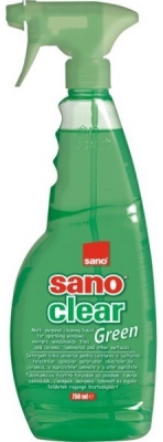 Solutie pentru curatat geamuri 750 ml Sano Clear Trigger green