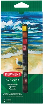 Set 12 acuarele 12 ml Derwent Academy