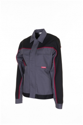 Geaca pentru femei, gri inchis / negru / rosu, Highline, Rock Safety