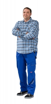 Pantaloni cu talie inalta, albastru regal / albastru marin / gri, Highline, Rock Safety