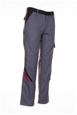 Pantaloni cu talie inalta, gri inchis / negru / rosu, Highline, Rock Safety