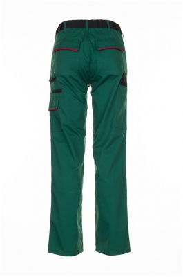Pantaloni cu talie inalta, verde / negru / rosu, Highline, Rock Safety 