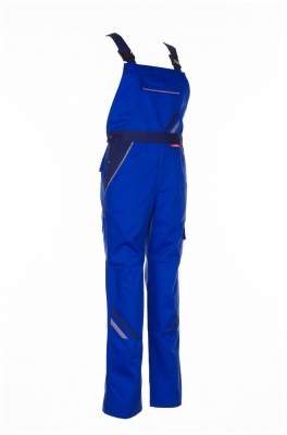 Pantalon cu pieptar, marimea: 38, albastru regal / albastru marin / gri, Highline, Rock Safety