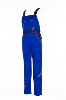 Pantalon cu pieptar, marimea: 38, albastru regal / albastru marin / gri, Highline, Rock Safety
