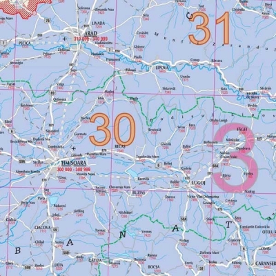 Harta Romania cu coduri postale 100 x 70 cm sipci lemn