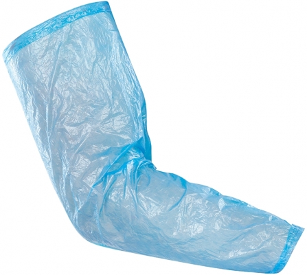 Manecuta de unica folosinta, marime: 40 x 20 cm, set 100 bucati, Albastru, Rock Safety 236011