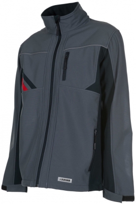 Jacheta softshell Highline, gri inchis / negru / rosu, Rock Safety