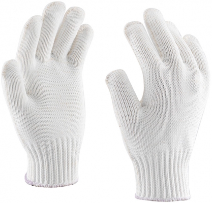 Manusi tricotate, din 9 fire, Alb murdar, Vicuna, Rock Safety