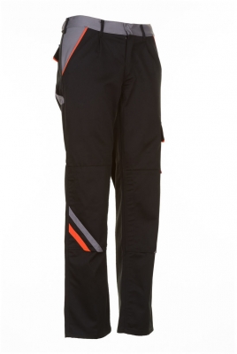 Pantaloni cu talie inalta, negru / portocaliu / gri, Visline, Rock Safety
