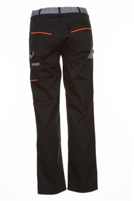 Pantaloni cu talie inalta, negru / portocaliu / gri, Visline, Rock Safety