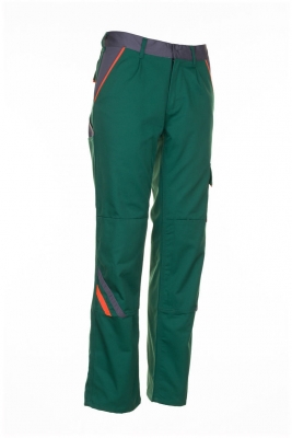 Pantaloni cu talie inalta, verde / portocaliu / gri, Visline, Rock Safety