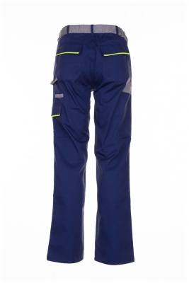 Pantaloni cu talie inalta, albastru marin / galben / gri, Visline, Rock Safety 