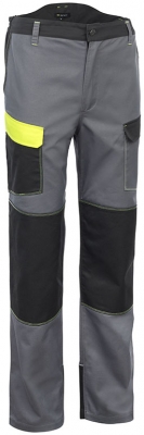 Pantaloni, negru / gri / galben, Shelter, Rock Safety