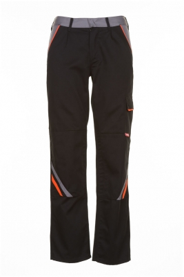 Pantaloni cu talie inalta, negru / portocaliu / gri, Visline, Rock Safety