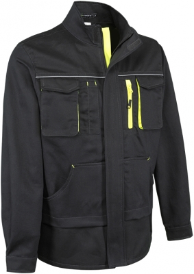 Geaca, negru / galben, Comfortm, Rock Safety
