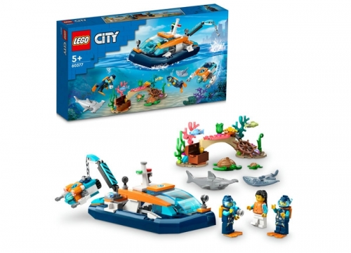 Barca pentru scufundari 60377 LEGO City