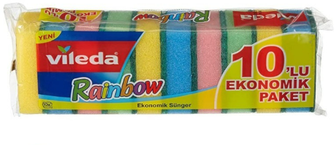 Burete de vase, rainbow, 10 bucati/set, Vileda