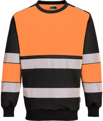 Hanoracul la baza gatului H-Vis clasa 1, portocaliu/negru, regular, Portwest