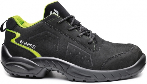 Pantofi Chester, negru/verde, Base Smart, Portwest