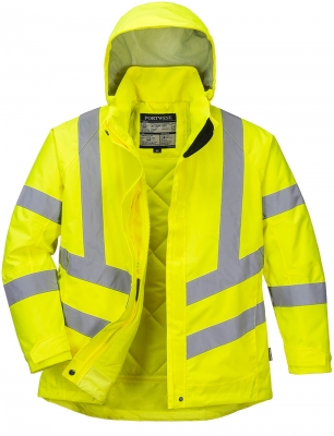 Jacheta Hi-Vis de iarna, pentru femei, galben, regular, Portwest