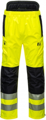 Pantaloni de ploaie Hi-Vis extreme, galben/negru, regular, PW3, Portwest