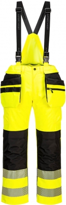 Salopeta de ploaie Hi-Vis, galben/negru, regular, PW3, Portwest
