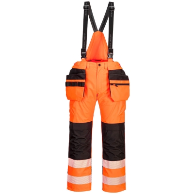 Salopeta de ploaie Hi-Vis, portocaliu/negru, regular, PW3, Portwest