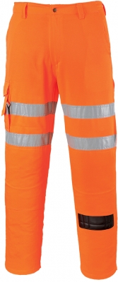 Pantaloni Hi-Vis, portocaliu, regular, Rail Combat, Portwest
