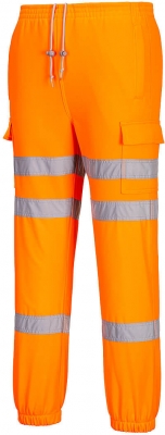 Pantaloni Jogger Hi-Vis, cu trei benzi, portocaliu, regular, Portwest