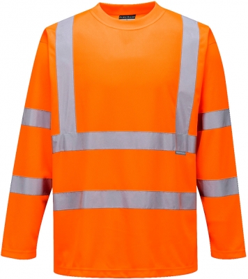 Tricou cu maneci lungi Hi-Vis, portocaliu, regular, Portwest