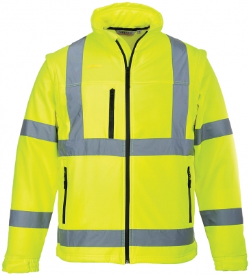 Jacheta Hi-Vis softshell (3L), galben, regular, Portwest