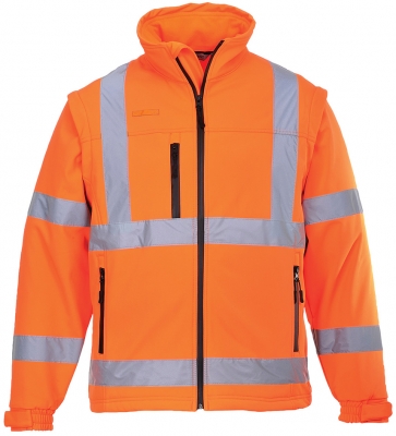 Jacheta Hi-Vis softshell (3L), portocaliu, regular, Portwest