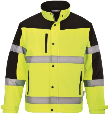 Jacheta Hi-Vis softshell (3L), galben, regular, Two Tone, Portwest