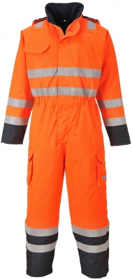 Combinezon Bizflame Rain Hi-Vis Multi, portocaliu/navy, regular, Portwest