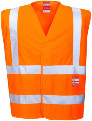 Vesta Hi-Vis ignifuga, portocaliu, regular, Bizflame, Portwest,