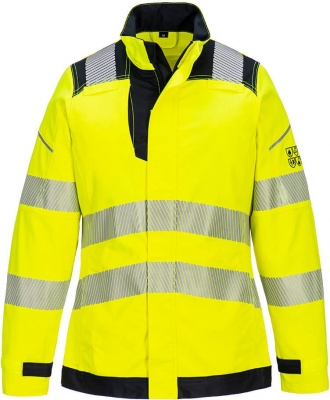 Jacheta de lucru Hi-Vis FR, galben/negru, regular, PW3, Portwest