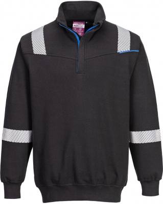 Hanorac rezistent la flacara, negru, regular, WX3, Portwest