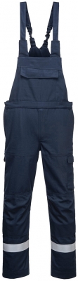 Pantaloni cu pieptar Bizflame Ultra, navy, M, regular, Portwest