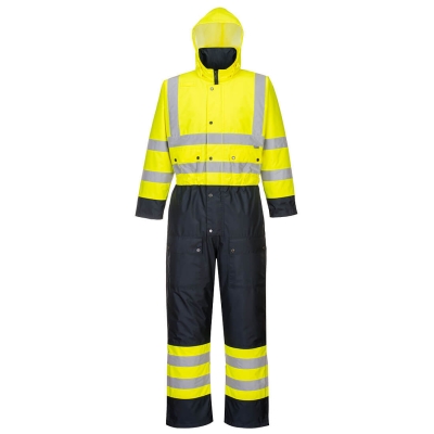 Combinezon Hi-Vis, captusit, galben/navy, regular, contrast. Portwest
