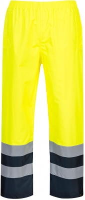 Pantaloni Hi-Vis doua tonuri, galben, regular, traffic, Portwest
