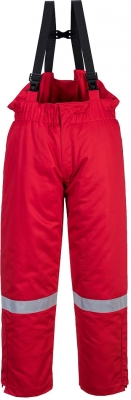 Salopeta de iarna, antistatica si ignifuga, rosu, regular, Bizflame Plus, Portwest