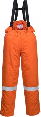Salopeta de iarna, antistatica si ignifuga, portocaliu, regular, Bizflame Plus, Portwest