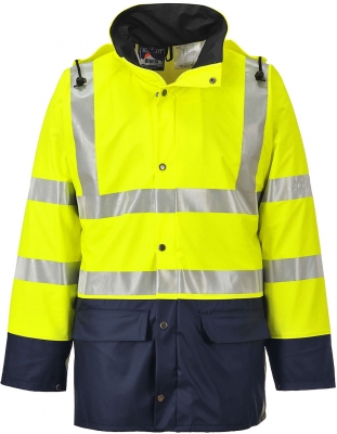 Jacheta de ploaie Hi-Vis Contrast , galben/navy, regular, sealtex ultra, Portwest