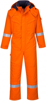 Combinezon de iarna, antistatic si ignifug, portocaliu, regular, Bizflame Plus, Portwest