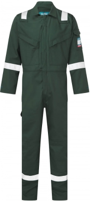 Combinezon antistatic 350 g, verde, regular, Bizflame Plus, Portwest