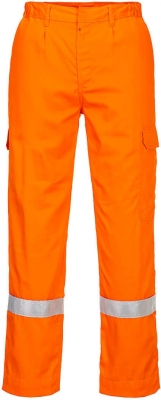 Pantaloni Bizflame Work HV, portocaliu, regular, Bizflame Plus, Portwest