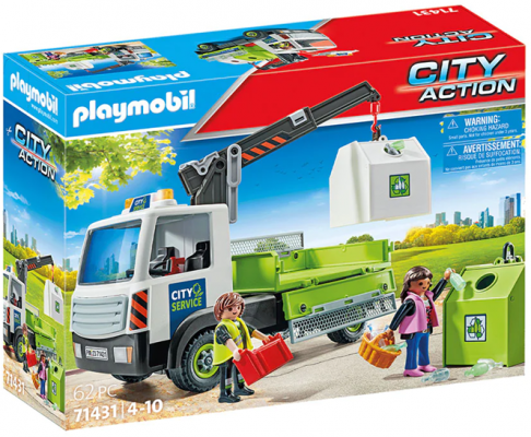 Playmobil - camion de reciclare sticla cu container